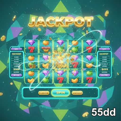 Imagem de máquinas de caça-níqueis com diferentes temas em slot games na 55dd