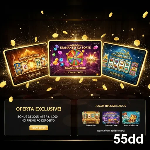 Diversidade de jogos de slot e mesas interativas - 55dd